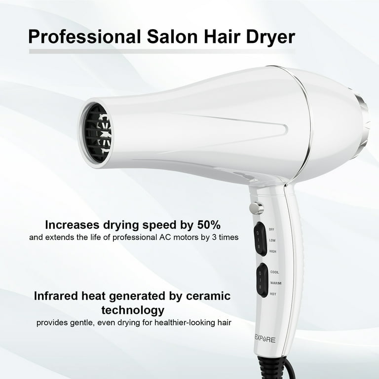 NEXPURE Hair Dryer, 1875W Ionic Blow Dryer, Fast Drying with
