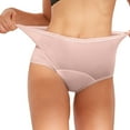thumbnail image 2 of Gibobby Braguitas Slim Fit Ropa interior fisiológica fina cómoda y sexy para mujer Ropa interior higiénica transpirable a（Rosa Dorado， 3XL), 2 of 4