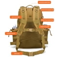 thumbnail image 3 of Mochila mochila de gran capacidad para acampar al aire libre mochila deportiva caminata de montaña movina movina, 3 of 7