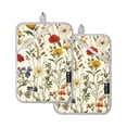 thumbnail image 7 of Yayeee Pot Holders Kitchen Heat Resistant with Pocket 7"x9.8" Cotton Oven Cooking Hot Pads, Beige Floral, 7 of 7