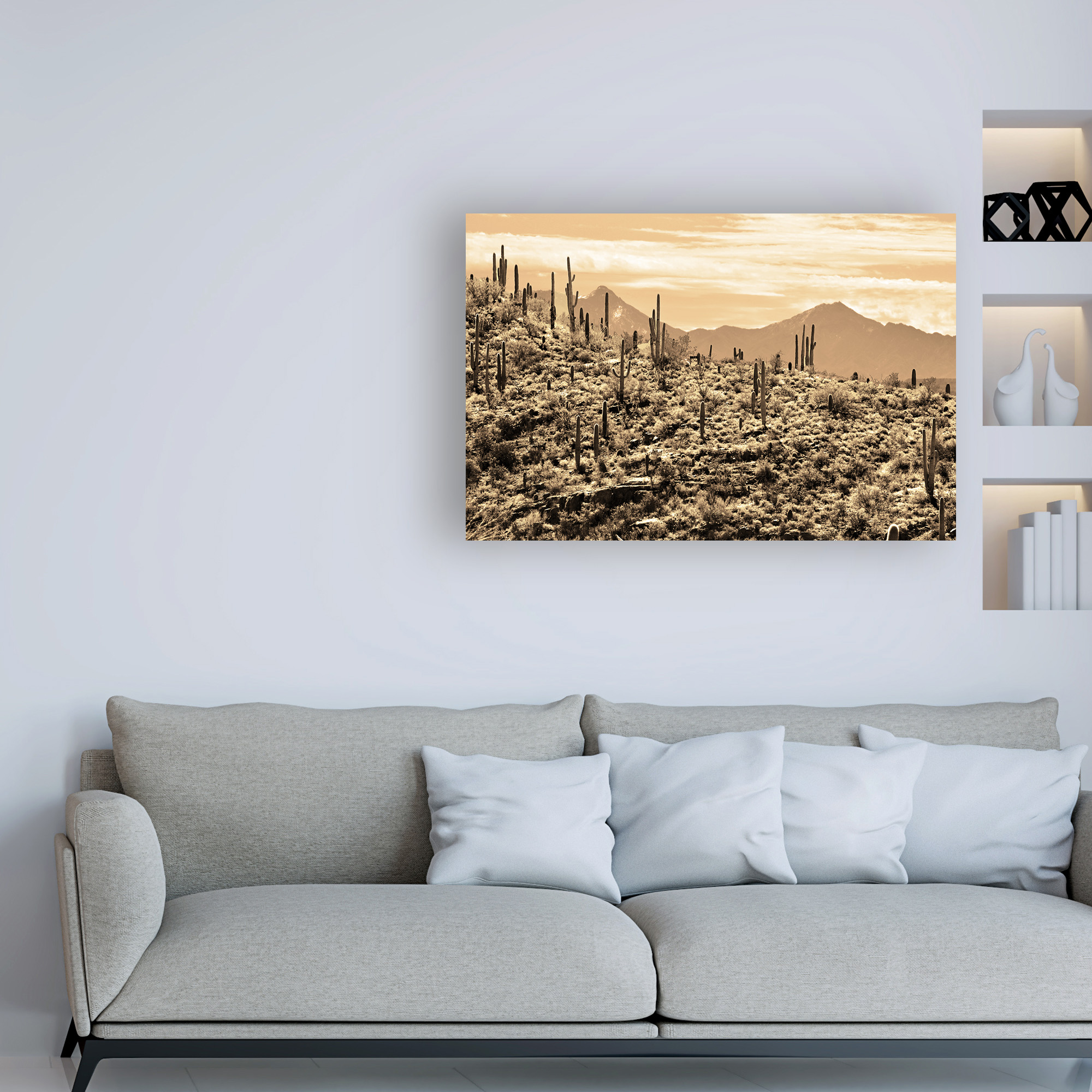 Trademark Fine Art 'Arizona Mountains' Canvas Art by Mitch Catanzaro