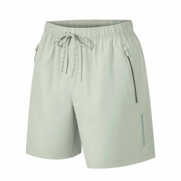 pstuiky Pantalones cortos de gimnasio, Pantalones cortos deportivos casuales de moda para hombre, elásticos, de cintura media, con cordones y bolsillos. Pantalones cortos de entrenamiento