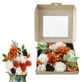 thumbnail image 3 of Caja de Flores Artificiales Conjunto Boda Candelabros de de Múltiple Arreglos Silla Decoración Artesanías Realist A perfecl novia flores a mano, 3 of 8