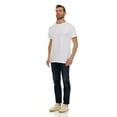 thumbnail image 3 of SOCKS'NBULK 6 Pack Men's Solid Colors Cotton T-Shirts Short Sleeve Lightweight Tees, Bulk Navy and White, Size Large, 3 of 5