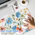 thumbnail image 4 of Long Mouse Pads for Desk,Pioneer Flower Floral Print Pattern Desk Mats on Top Of Desks, Desk Mouse Pad Extra Large with 3mm Non-Slip Base and Stitched Edge for Gaming,Office,Work,Home 31.5"x11.8", 4 of 6