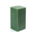thumbnail image 1 of CPZ-145-12 3 x 6 in. Hunter Green Square Pillar Candle -12pcs-Case - Bulk, 1 of 1
