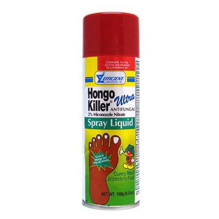 HONGO KILLER SPRAY ULTRA Size: 5.3 OZ, Contains an effective ingredient against fungus / athlete’s foot. By Rompe