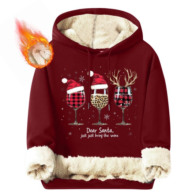 Sudadera con capucha para hombre, informal, a la moda, con estampado navideño, de manga larga y bolsillo, de poliéster