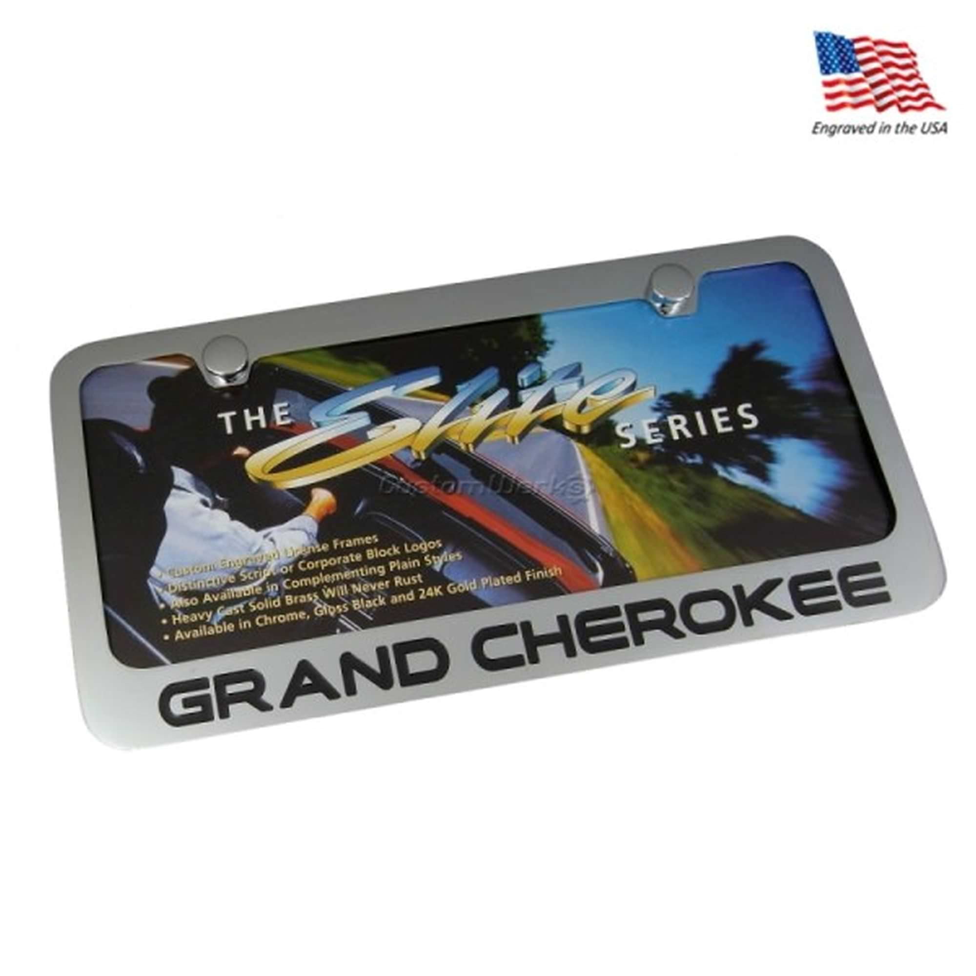 Jeep Grand Cherokee License Plate Frame (Chrome)