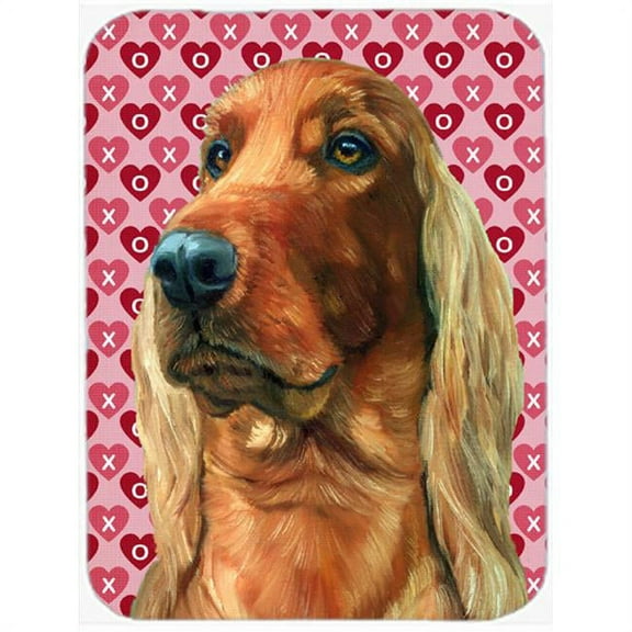 Irish Setter Hearts Love And Valentines Day Mouse Pad, Hot Pad & Trivet