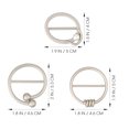 thumbnail image 2 of unbranded 6Ud Clips Para Bufandas Y Camisetas En Aleación Plateada Sin Óxido Para, 2 of 8