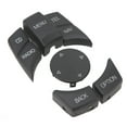 thumbnail image 3 of Kit de perilla de botón de control multimedia para consola central, elegante cubierta de botón multimedia antiarañazos, repuesto para Serie 1, 3, 5, negro mate, 3 of 5