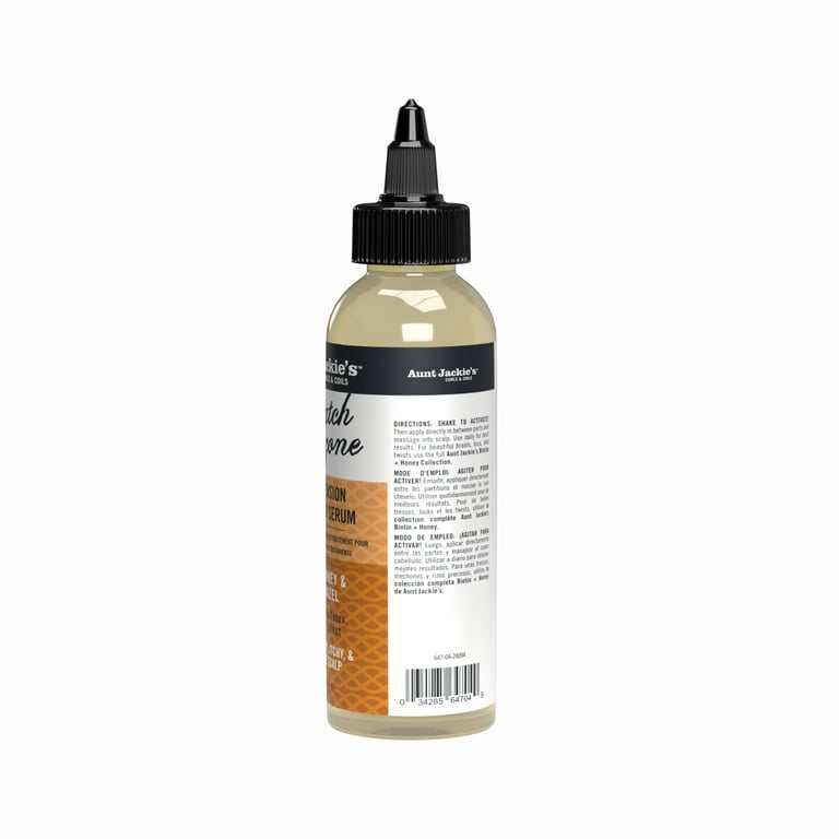 Aunt Jackie's Curls & Coils Itch & Tension Treatment Biotin, Honey