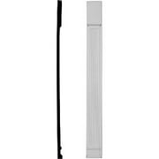 Ekena Millwork 9"W x 90"H x 2 3/4"D with 13 1/4" Attached Plinth, Fluted Pilaster (each)