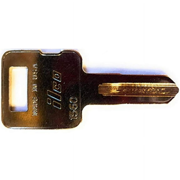 Kaba Ilco Corp. Caterpillar Key Blank 1560 - Durable Nickel Plated Brass - 10 Pack