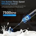thumbnail image 3 of Rechargeable Milk Foam with Stand, Electric Foam Wand Handheld Coffee Foam Maker Detachable Stainless Steel Whisk Drink Mixer Foamer for Latte, Cappuccino, Hot Chocolate, Egg, 3 of 9