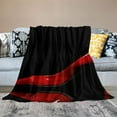 thumbnail image 2 of Orinice Red Shoe Warm Lightweight Blanket Soft Fleece Throw Blanket for All Seasons - Excellent Hand Feel, Living Room Sofa Decor, Cow Gifts - Multiple Sizes Available 60x80in, 2 of 6