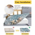 thumbnail image 5 of Blue Jellyfish Coastal Couch Cushion Covers Stretch, Washable Sofa Seat Covers Individual Seat Cushion Sofa Slipcovers Summer Beach Nautical Starfish Coral Couch Cover Furniture Protector L-1PCS, 5 of 7
