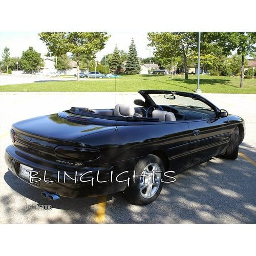 For 1996-2000 Chrysler Sebring Convertible Tinted Tail Lamp Light Covers