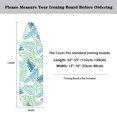 thumbnail image 6 of HELLHERO Monstera Leaves Non Stick Elastic Border Iron Pad Covers - 15x54 Polyester Fabric & Strong Elastic Edge - Hook and Loop Fastener Straps Protective Covers with Elasticized Edge, 6 of 6