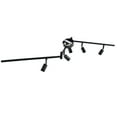 thumbnail image 1 of 6 Way Ceiling Spotlight, Track Lighting Easy Installation Adjustable Replaceable 85-265V GU10  For Bedroom For Exhibition Black, 1 of 8