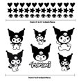 thumbnail image 2 of Vinyl Wall Art Decal - Kuromi - 7" x 9" Each - Trendy Cool Fun Anime Inspiring Design Sticker for Home Kids Room Playground Gaming Room Playroom Comics Storefront Decor, 2 of 7