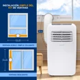 thumbnail image 4 of Aire Acondicionado Portátil SereneLife 8000 BTU para Espacios de hasta 30 m2 Incluye Control Remoto y Kit de Montaje, 4 of 7