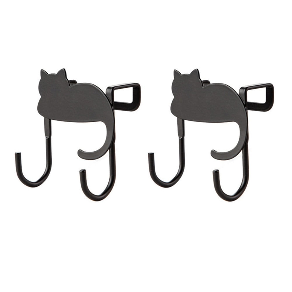 Over The Door Hook Hangers, 6Pcs Sturdy Metal Single Over Door Hooks