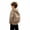 Khaki, variant on Novelty Zip Up Hoodie for Boys Girls Hoodie Jacket with Backpack Casual Sweatshirt Solid Color Unisex Hooded Jacket 2026 Back to School Outfits(White,5-6)