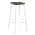 thumbnail image 2 of Clara 30 in. Square Backless Bar Stool - Set of 2, 2 of 7