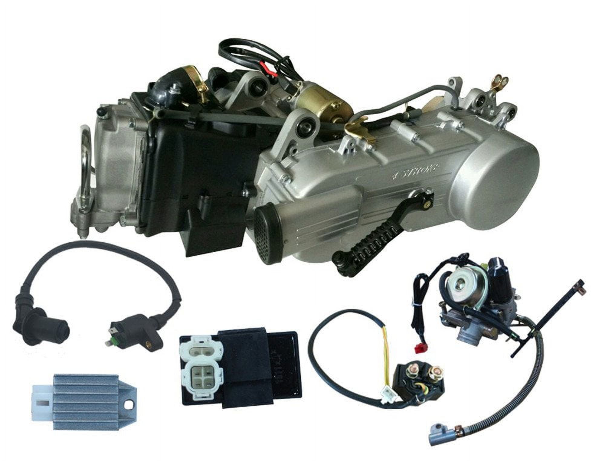 50cc 4-Stroke GY6 Motorcycle Engine, Short Case, Single Cylinder Electric Start, Axle 11.5cm, for Scooter Dirt Bike