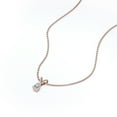 thumbnail image 4 of 0.5 Carat Pear Cut Diamond - Elegant Pendant Necklace - 18K Rose Gold Plating Over Silver, 4 of 5