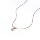 thumbnail image 4 of Collar con Colgante de Diamante de Talla Pera 0,75 Quilates JeenMata chapado en Oro Rosa 18 K sobre Plata, 4 of 5