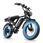AOVOPRO AP20 Electric Bike for Adults 20 X 4.0 Fat Tire, 750W Off-Road E Bike, E-Mountain Bike 48V 18AH UL2849