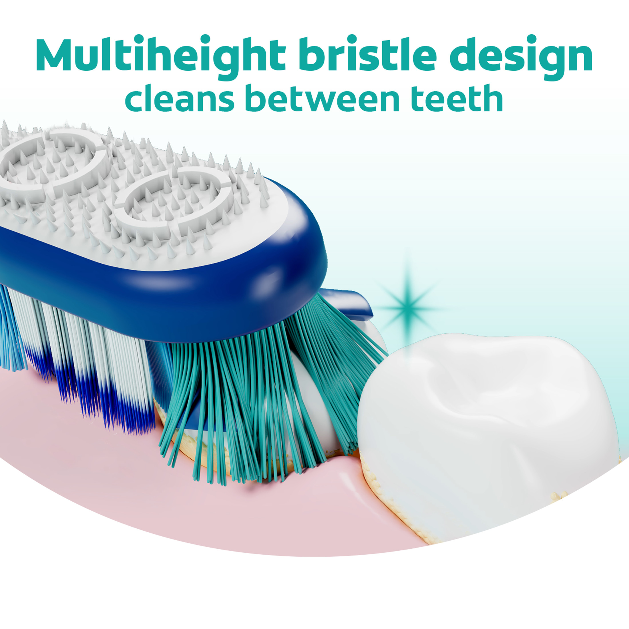 Colgate 360 Whole Mouth Clean Medium Toothbrush, Adult Toothbrush, 4 Pack - image 4 of 14