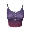 thumbnail image 7 of Women’s Scoop Neck Sleeveless Crop Tank Slim Fitted Button Henley Cropped Cami Top Casual Workout Yoga Tanks Blouses, 7 of 7