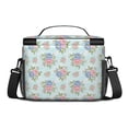 thumbnail image 3 of Lunch Box Pioneer Flower Floral Print Pattern Insulated Lunch Bag for Women Men,Medium Leakproof Lunchbox Cooler Bag Adjustable Strap,10 X 6.7 X 8 Inches, 3 of 6
