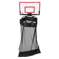 thumbnail image 6 of Hemobllo Red Over The Door Laundry Hamper with Basketball Hoop Zippered Mesh Hanging Organizer, 6 of 6