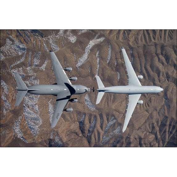 24"x36" Gallery Poster, KC-30A multirole tanker & U.S. Air Force C-17 Globemaster III