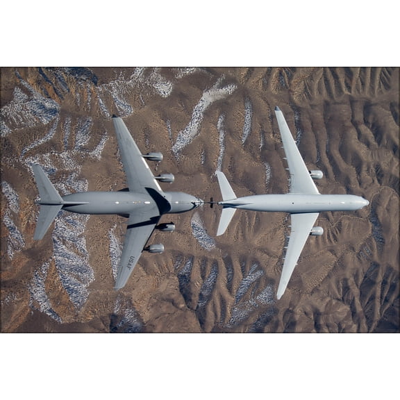24"x36" Gallery Poster, KC-30A multirole tanker & U.S. Air Force C-17 Globemaster III