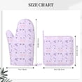 thumbnail image 3 of DouZhe Oven Mitts and Pot Holders Sets, 90s Memphis Style Prints Non-Slip Heat Resistant Kitchen Oven Silicone Glove, 3 of 7