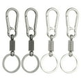 thumbnail image 1 of Uxcell 4 Pcs Clips de llavero con anillo O, organizador de clips de llavero de liberación rápida, gancho de metal para llavero, 1 of 6