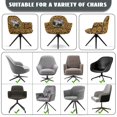 thumbnail image 6 of Whosucclay Rooster Chicken Sunflower Leopard Print Curved Back Chair Covers with Arms Stretch Dining Chair Slipcovers Stain Resistant Swivel Armchair Cover Protector for Kitchen, Party, Banquet Decor, 6 of 7