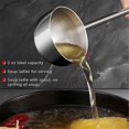 thumbnail image 2 of Small Soup Ladle Stainless Steel Metal Deep Spoon with Pour Spout 2Oz Long Handle Ladles for Kitche, 2 of 5