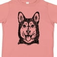 thumbnail image 4 of Inktastic Siberian Husky Sketch Portrait Boys or Girls Toddler T-Shirt, 4 of 5