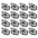 thumbnail image 2 of Clips para Cable de Alambre Simplex Clips para Cable de Alambre Simplex Abrazadera para Cable de Acero Inoxidable Clips para Cable de Alambre de un Perno para Barcos y ANGGREK Otros, 2 of 8