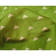 thumbnail image 4 of oneOone Silk Tabby Green Fabric Triangle Geometric Craft Projects Decor Fabric Printed By The Yard 42 Inch Wide, 4 of 4