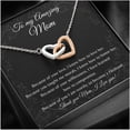 thumbnail image 3 of Interlocking Hearts, Mother Of The Groom Gift From Son, To Mom Wedding Gift From Son, Wedding Gift From Groom, Mom Necklace, Wedding Gift, Necklaces with Meaningful Messages Card Inside, 3 of 6