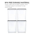 thumbnail image 3 of Recipientes Grandes de Contenedores Para Alimentos,176 onzas, 4 Recipientes Herméticos Para Almacenar Sin BPA Para Harina, Azúcar, Con 4 Tazas Medidoras y 24 Etiquetas, Negro (5.2L(4PACK)), 3 of 8