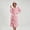 Pink_Women, variant on Purcolt Hooded Robe for Men and Women Comfort Warm Full Length Bathrobe with Belt and Two Pockets Soft Thermal Lounge Housecoat